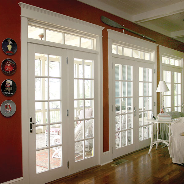 interior french doors transom